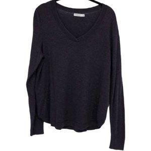 Reitman's R Essentials Purple Haze V Neck Long Sleeve T- Shirt L